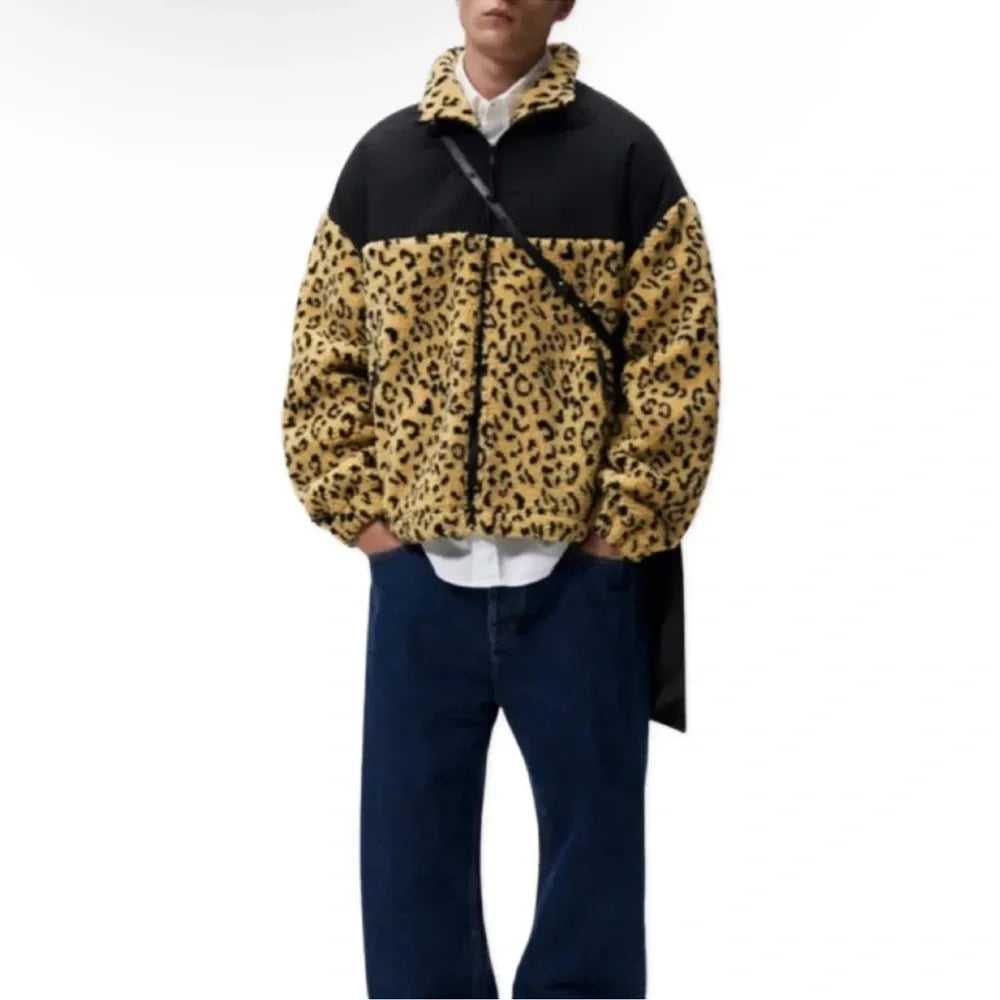 Zara Men's Cheetah Jacket- NEW WITH TAGS