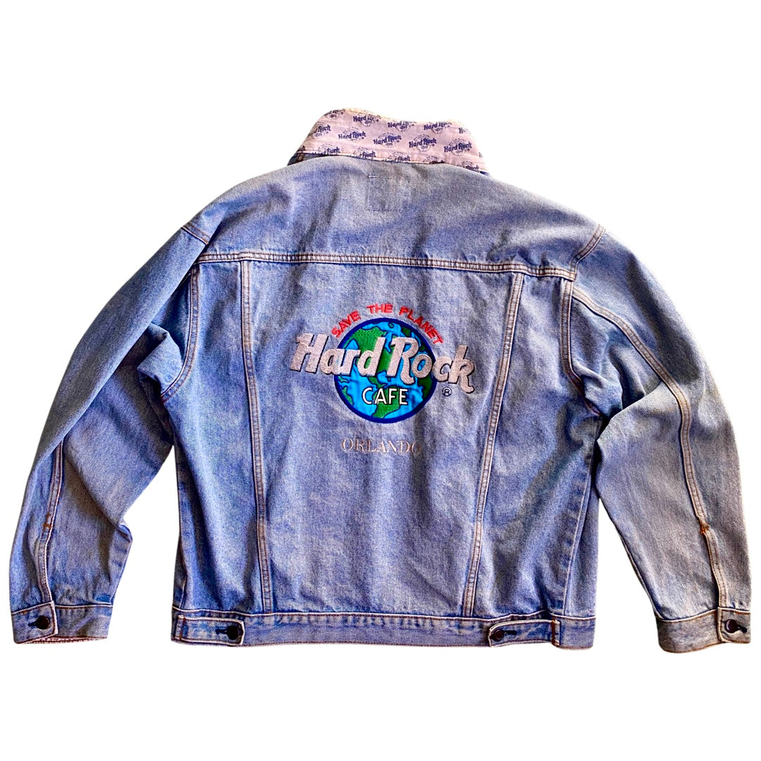 Hard rock cafe jeans hot sale jacket