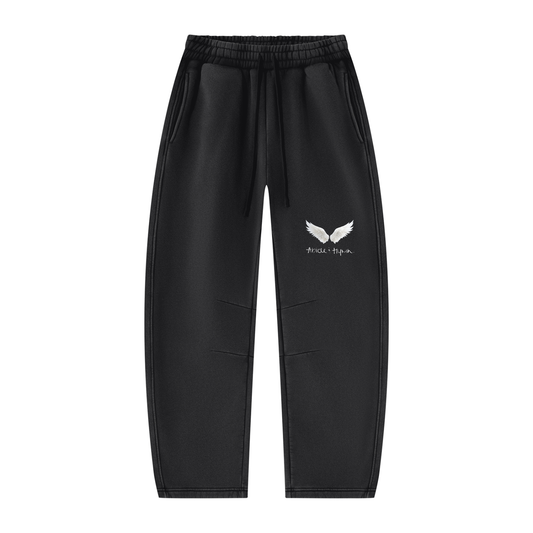 Unisex Vintage Wash Barrel Leg Fleece Sweatpants