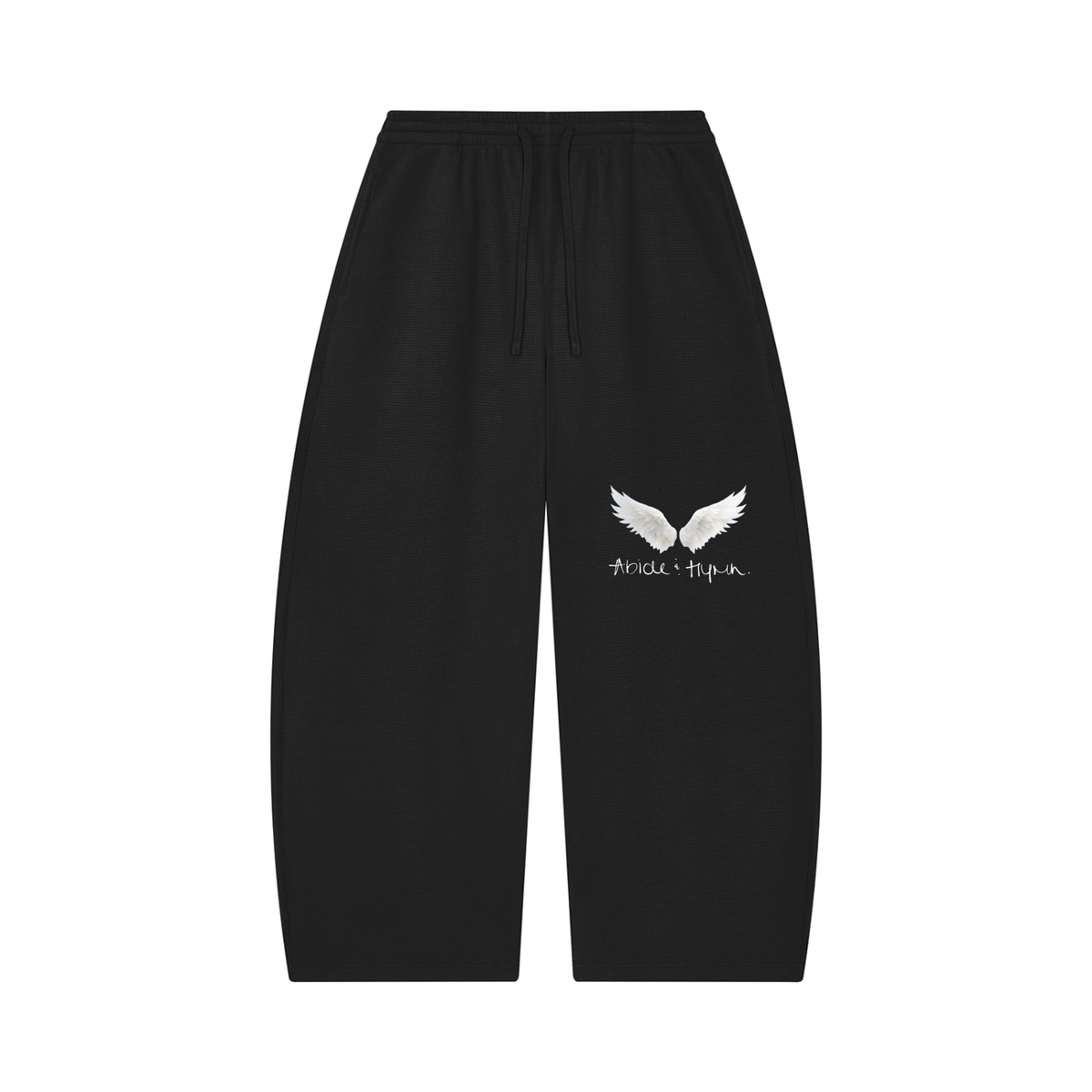 Unisex Waffle Barrel Leg Sweatpants