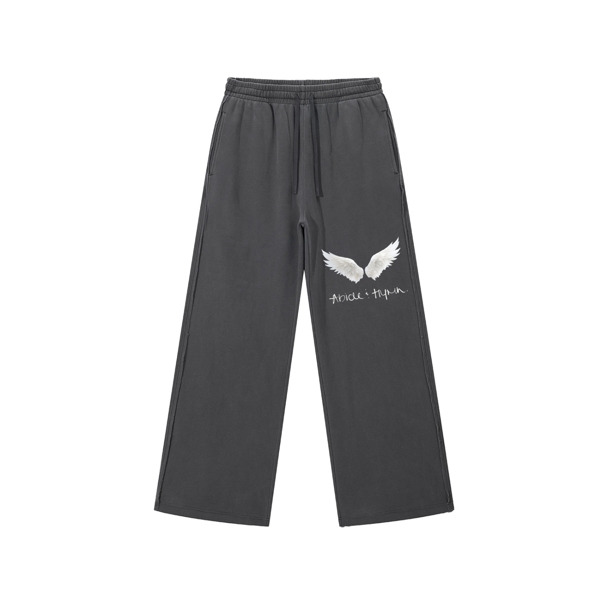 Snow Washed Unisex Raw Edge Sweatpants